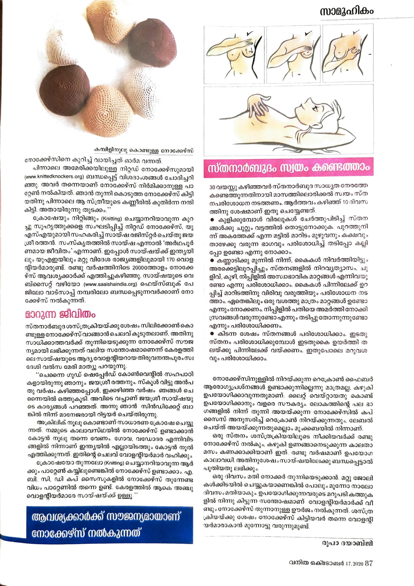 Vanitha Magazine 3 Oct 20 pg 2